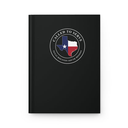 Texas Houston South Mission Flag Map Called to Serve Black Hardcover Journal Matte - Latter-Day Saint LDS Missionary Gift - Book of Mormon