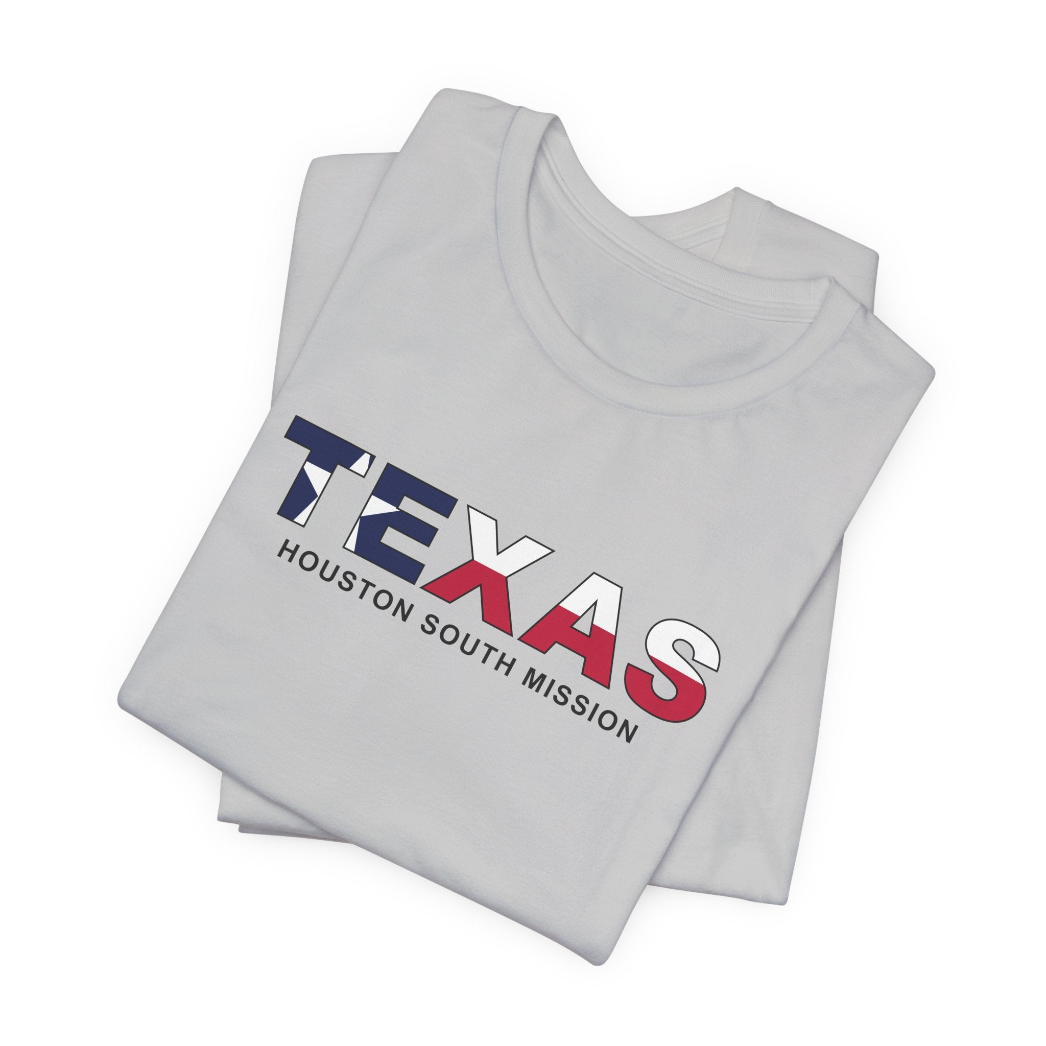 Texas Houston South Mission Flag Title T-shirt - Latter-Day Saint LDS Missionary Gift - Book of Mormon