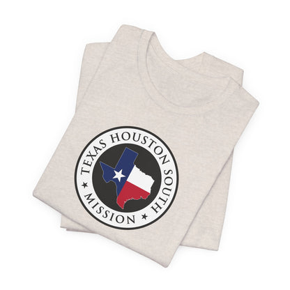 Texas Houston South Mission State Flag Logo (White Border) T-shirt - Latter-Day Saint LDS Missionary Gift - Book of Mormon