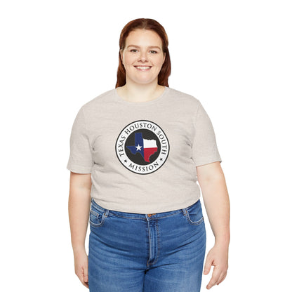 Texas Houston South Mission State Flag Logo (White Border) T-shirt - Latter-Day Saint LDS Missionary Gift - Book of Mormon