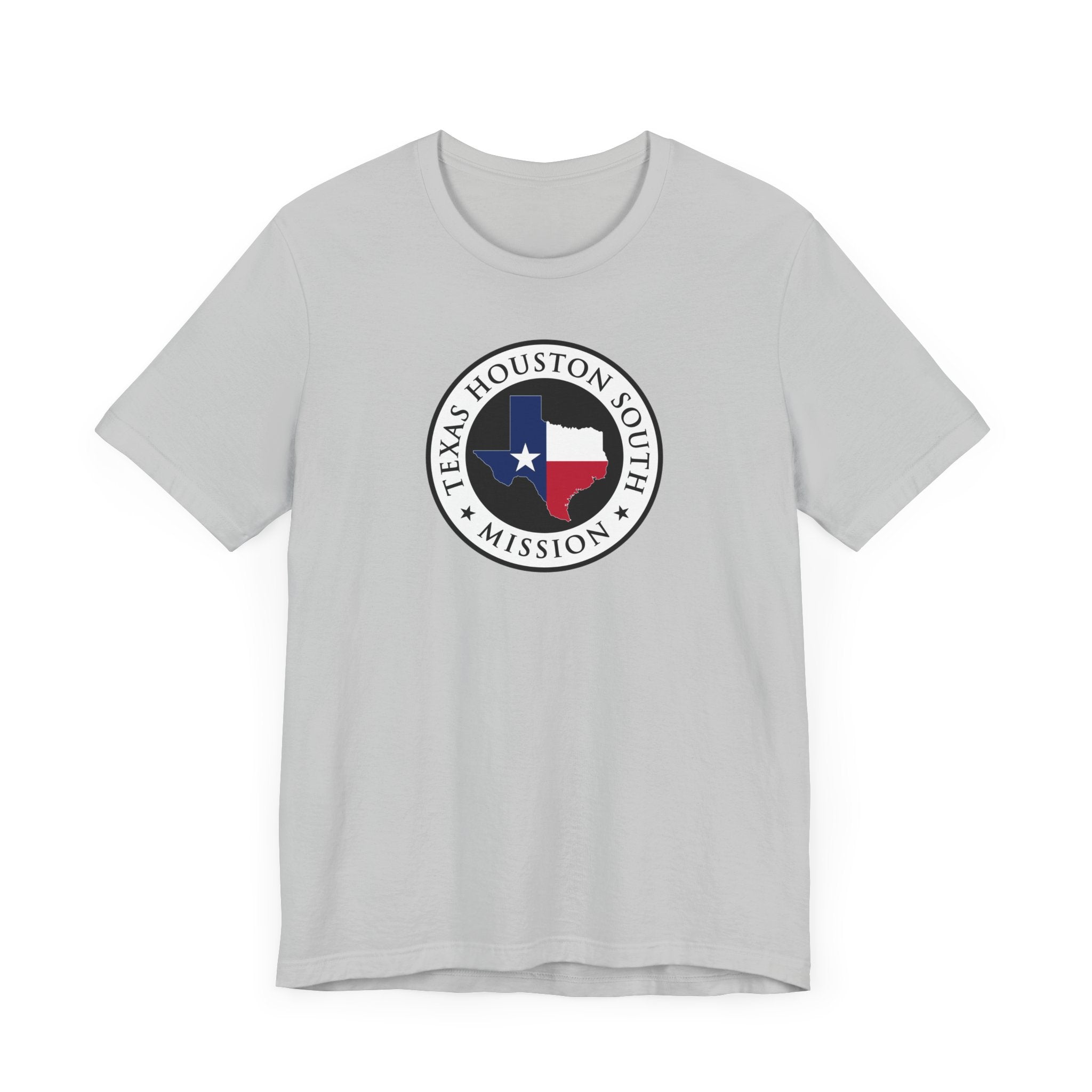 Texas Houston South Mission State Flag Logo (White Border) T-shirt - Latter-Day Saint LDS Missionary Gift - Book of Mormon