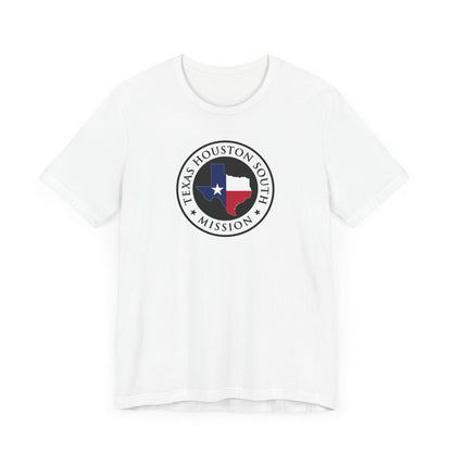 Texas Houston South Mission State Flag Logo (White Border) T-shirt - Latter-Day Saint LDS Missionary Gift - Book of Mormon