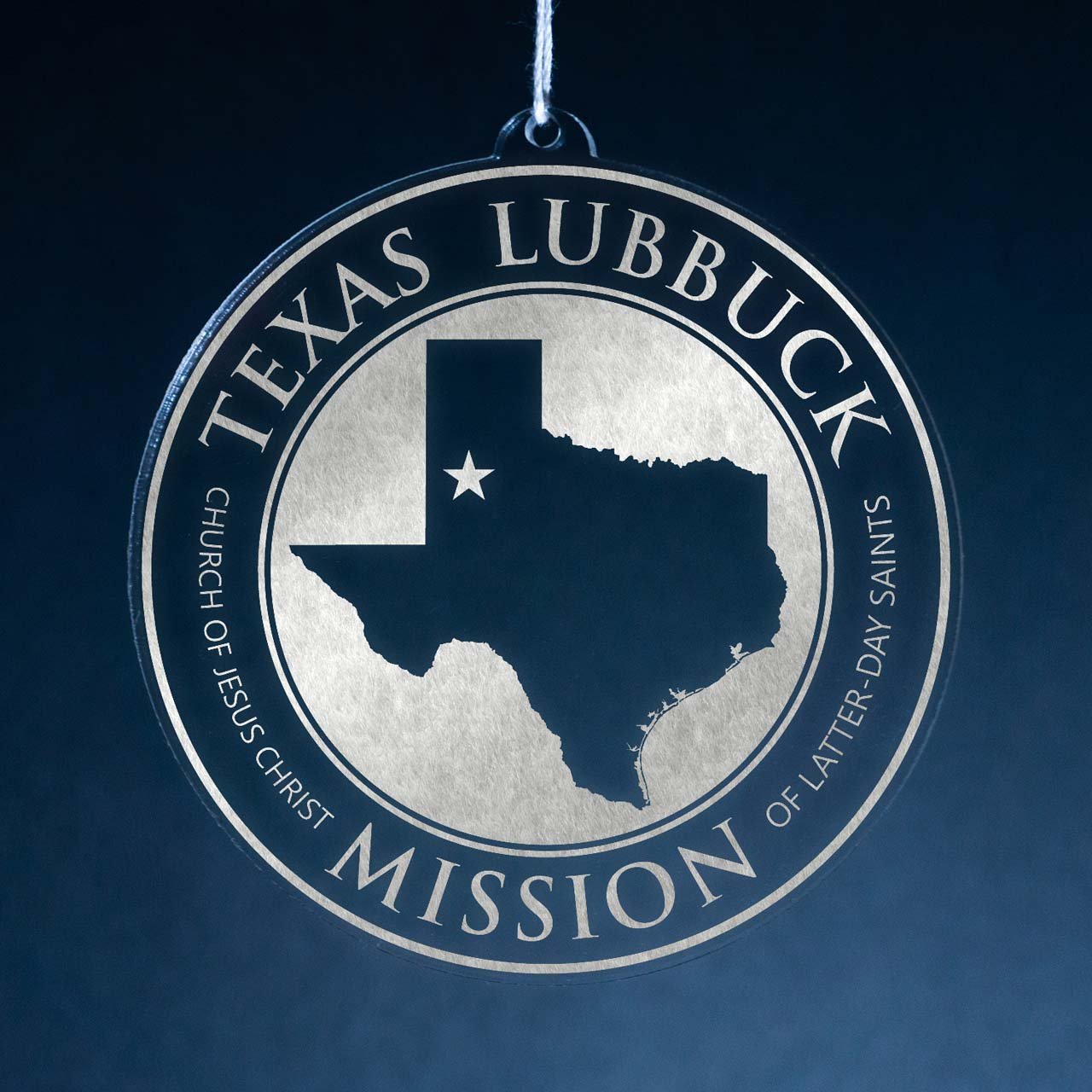 Texas Lubbock Mission Christmas Ornament - Latter-Day Saint LDS Missionary Gift - Book of Mormon