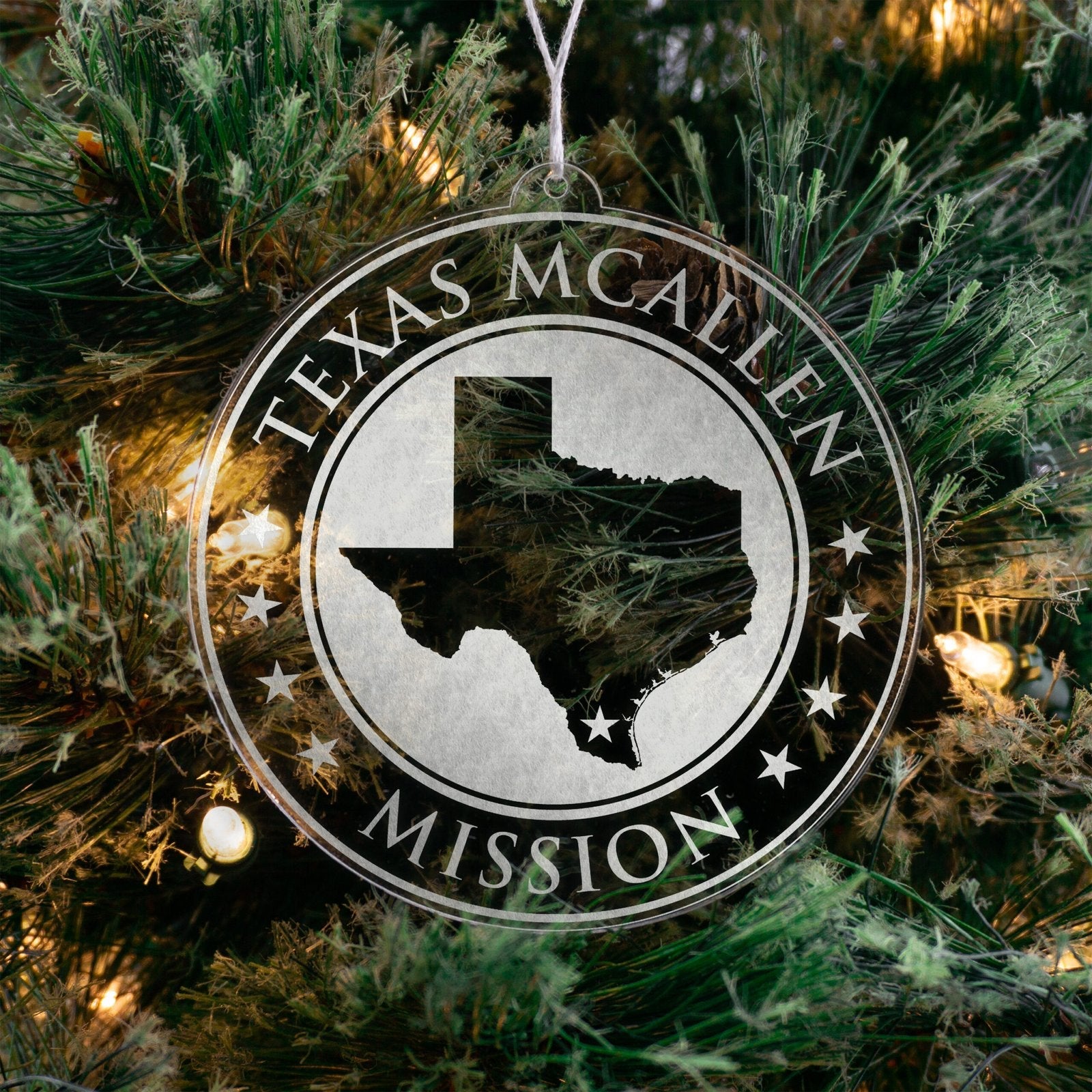 Texas McAllen Mission Christmas Ornament - Latter-Day Saint LDS Missionary Gift - Book of Mormon