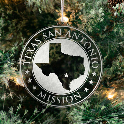 Texas San Antonio Mission Christmas Ornament - Latter-Day Saint LDS Missionary Gift - Book of Mormon