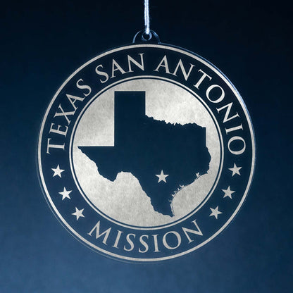 Texas San Antonio Mission Christmas Ornament - Latter-Day Saint LDS Missionary Gift - Book of Mormon