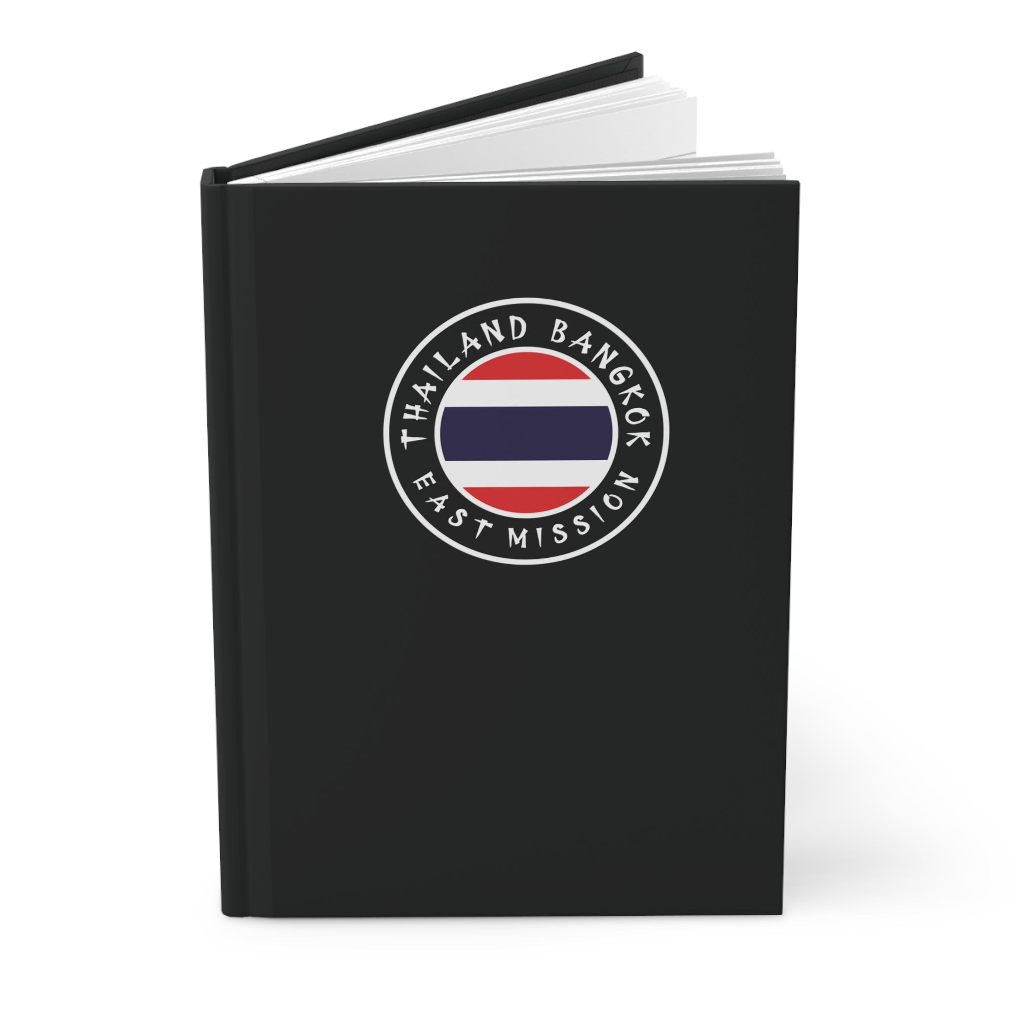 Thailand Bangkok East Mission Logo Design Black Hardcover Journal Matte - Latter-Day Saint LDS Missionary Gift - Book of Mormon