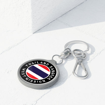 Thailand Bangkok West Mission Circle Flag Key Tag - Mission Wishlist - LDS Missionary Gift Store