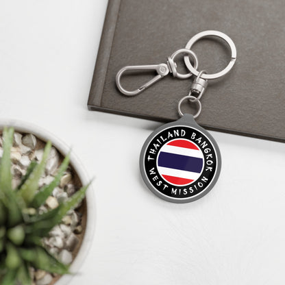 Thailand Bangkok West Mission Circle Flag Key Tag - Mission Wishlist - LDS Missionary Gift Store