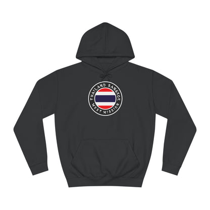 Thailand Bangkok West Mission Flag Logo (Black Border) College Hoodie - Latter-Day Saint LDS Missionary Gift - Book of Mormon