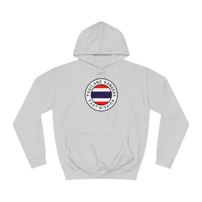 Thailand Bangkok West Mission Flag Logo (White Border) College Hoodie - Latter-Day Saint LDS Missionary Gift - Book of Mormon