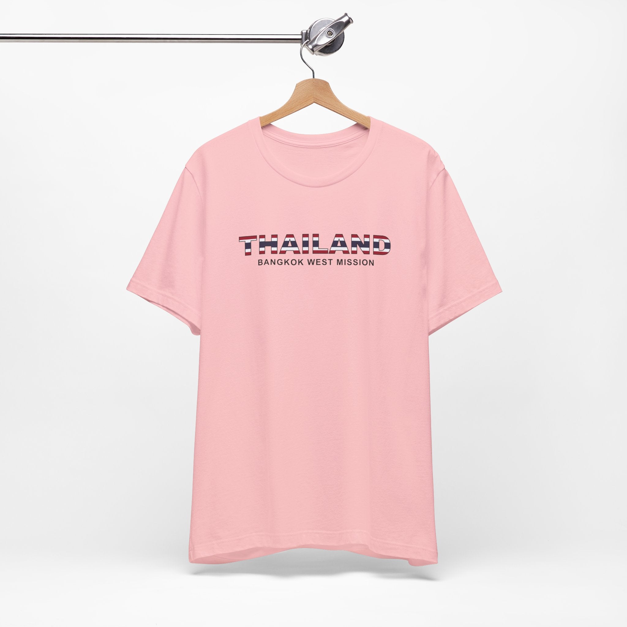 Thailand Bangkok West Mission Flag Title T-shirt - Latter-Day Saint LDS Missionary Gift - Book of Mormon