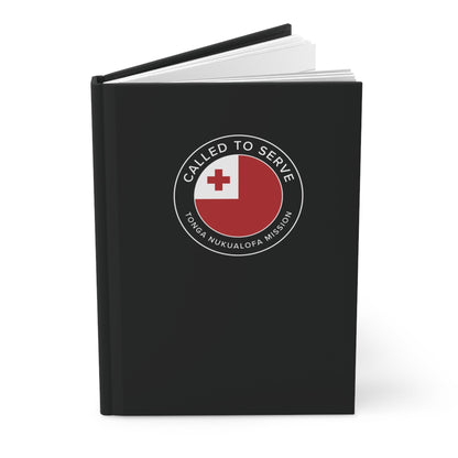 Tonga Nukualofa Mission Circle Flag Called to Serve Black Hardcover Journal Matte - Latter-Day Saint LDS Missionary Gift - Book of Mormon