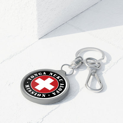 Tonga Nukualofa Mission Circle Flag Key Tag - Latter-Day Saint LDS Missionary Gift - Book of Mormon