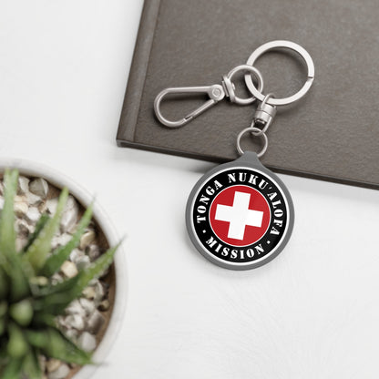 Tonga Nukualofa Mission Circle Flag Key Tag - Latter-Day Saint LDS Missionary Gift - Book of Mormon