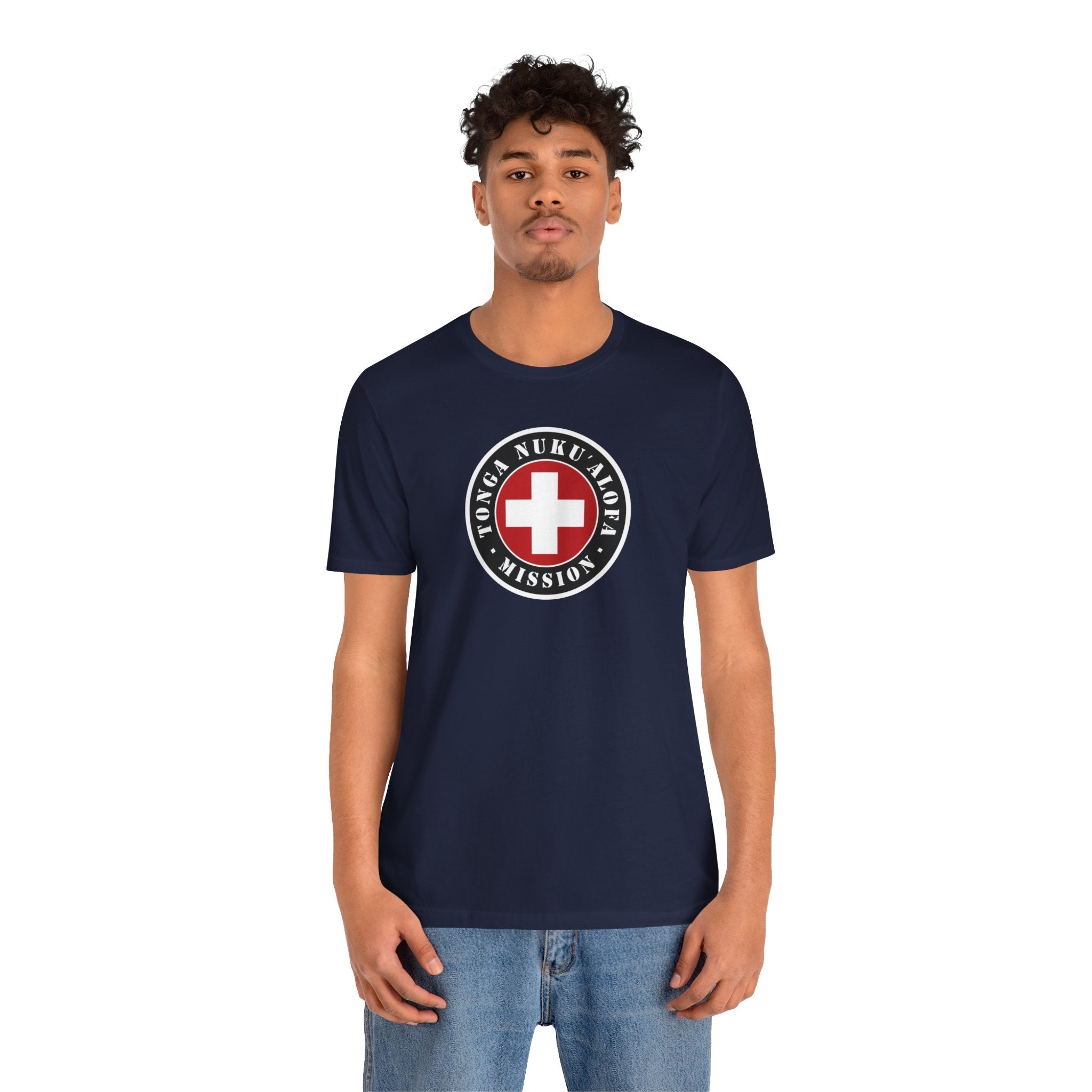 Tonga Nukualofa Mission Flag Logo (Black Border) T-shirt - Latter-Day Saint LDS Missionary Gift - Book of Mormon