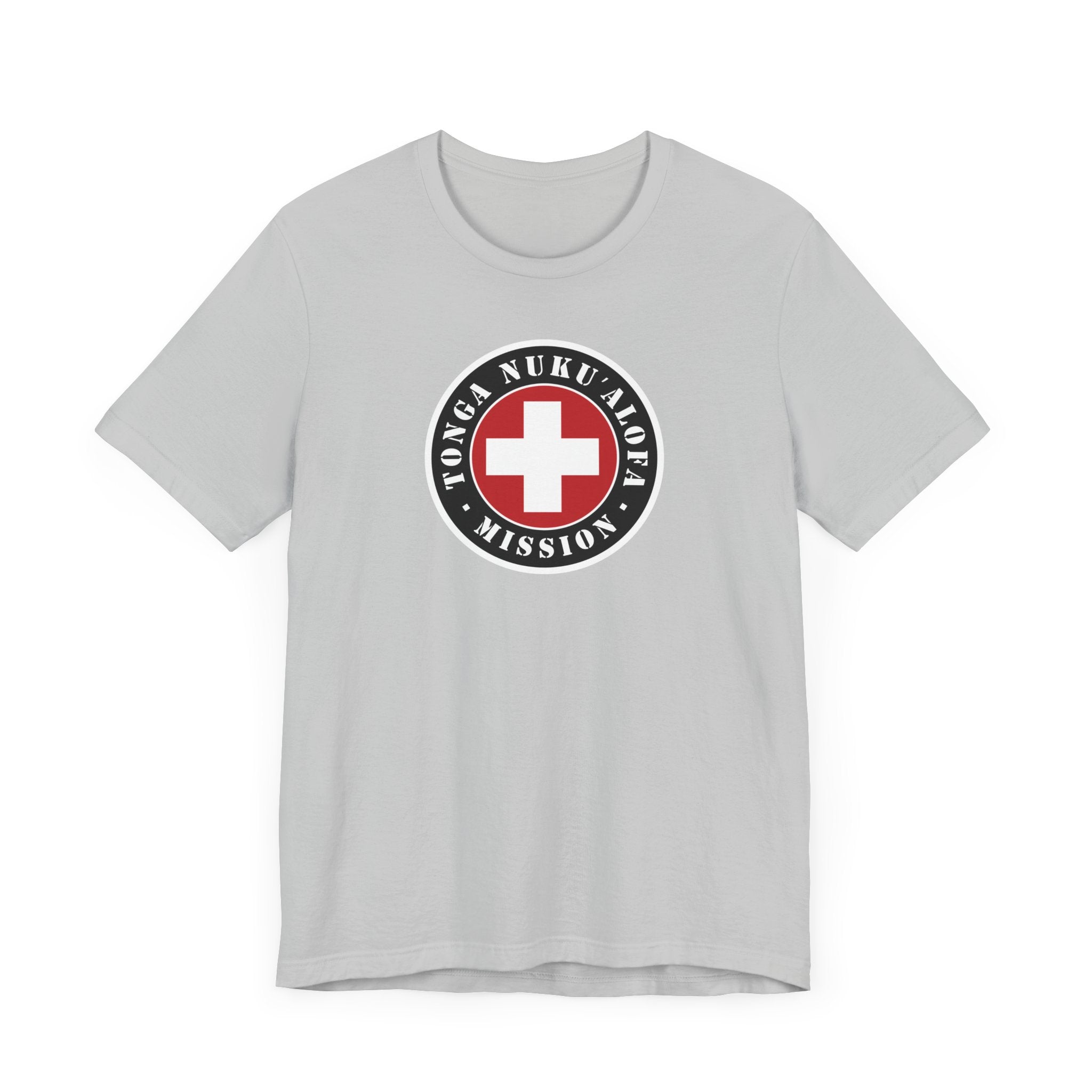 Tonga Nukualofa Mission Flag Logo (Black Border) T-shirt - Latter-Day Saint LDS Missionary Gift - Book of Mormon