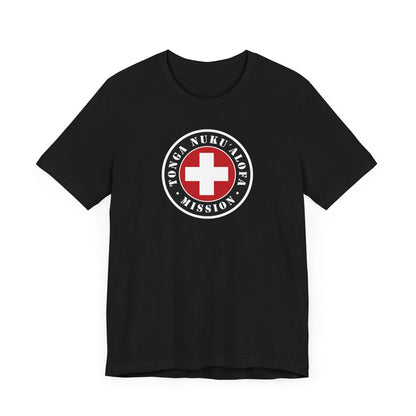 Tonga Nukualofa Mission Flag Logo (Black Border) T-shirt - Latter-Day Saint LDS Missionary Gift - Book of Mormon