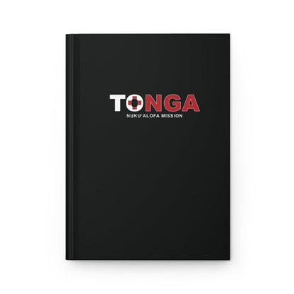 Tonga Nukualofa Mission Flag Title Black Hardcover Journal Matte - Latter-Day Saint LDS Missionary Gift - Book of Mormon