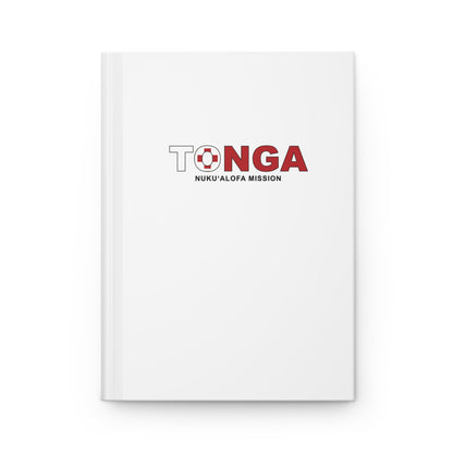 Tonga Nukualofa Mission Flag Title White Hardcover Journal Matte - Latter-Day Saint LDS Missionary Gift - Book of Mormon