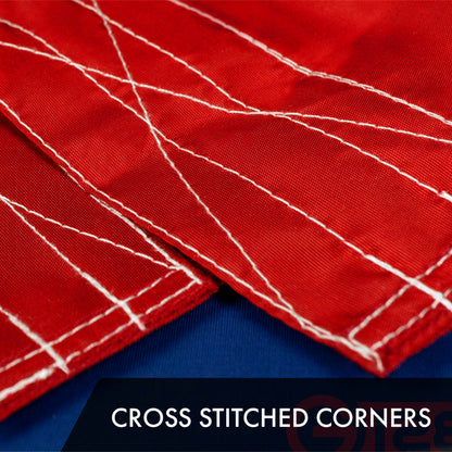 American Flag 300D Embroidered Polyester 5x8 Ft