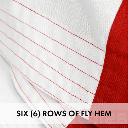 G128 American Flag | 8x12 feet | Heavy Duty Spun Polyester 220GSM Embroidered Stars, Sewn Stripes, Tough, Durable, Indoor/Outdoor, Vibrant Colors, Brass Grommets, Premium US USA Flag