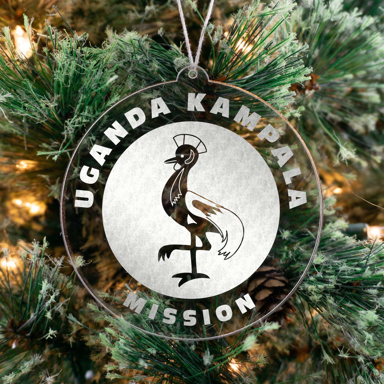 Uganda Kampala Mission Christmas Ornament - Latter-Day Saint LDS Missionary Gift - Book of Mormon