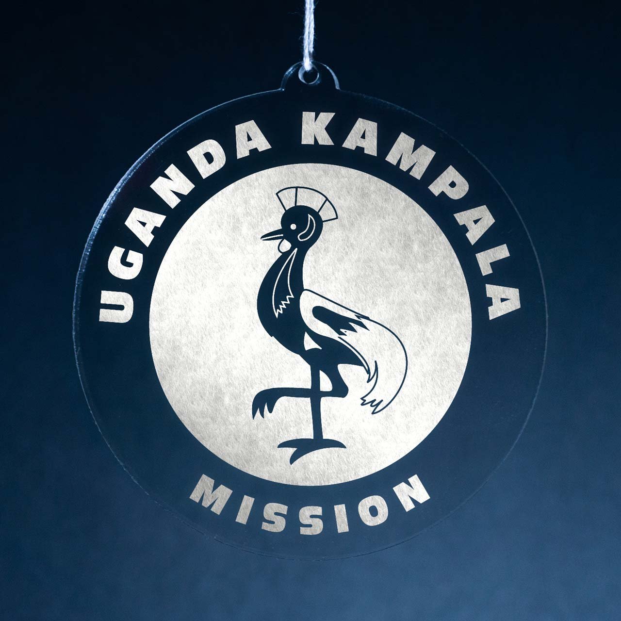 Uganda Kampala Mission Christmas Ornament - Latter-Day Saint LDS Missionary Gift - Book of Mormon