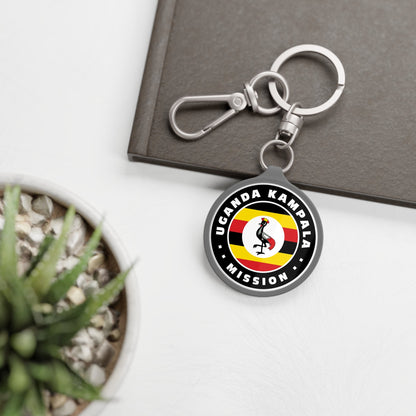 Uganda Kampala Mission Circle Flag Key Tag - Mission Wishlist - LDS Missionary Gift Store