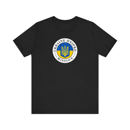 Ukraine Dnipro Mission Flag Logo (White Border) T-shirt - Mission Wishlist - LDS Missionary Gift Store