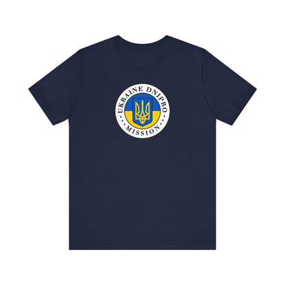 Ukraine Dnipro Mission Flag Logo (White Border) T-shirt - Mission Wishlist - LDS Missionary Gift Store