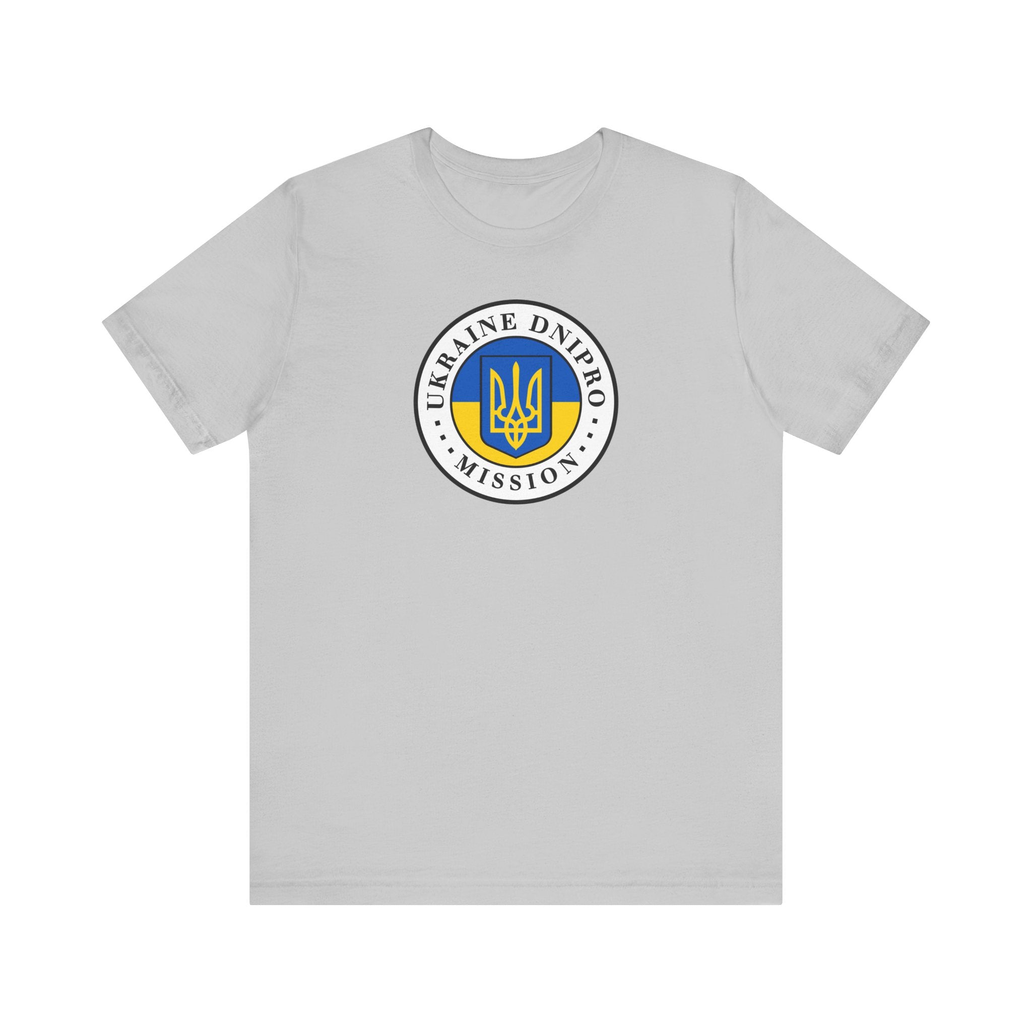 Ukraine Dnipro Mission Flag Logo (White Border) T-shirt - Mission Wishlist - LDS Missionary Gift Store
