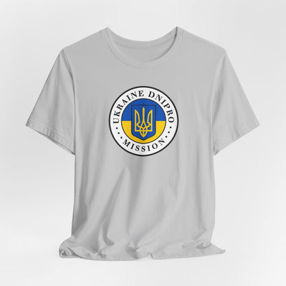 Ukraine Dnipro Mission Flag Logo (White Border) T-shirt - Mission Wishlist - LDS Missionary Gift Store