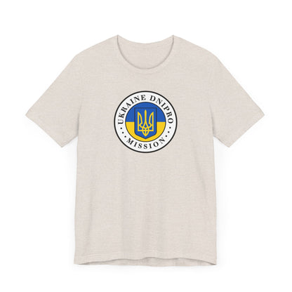 Ukraine Dnipro Mission Flag Logo (White Border) T-shirt - Mission Wishlist - LDS Missionary Gift Store