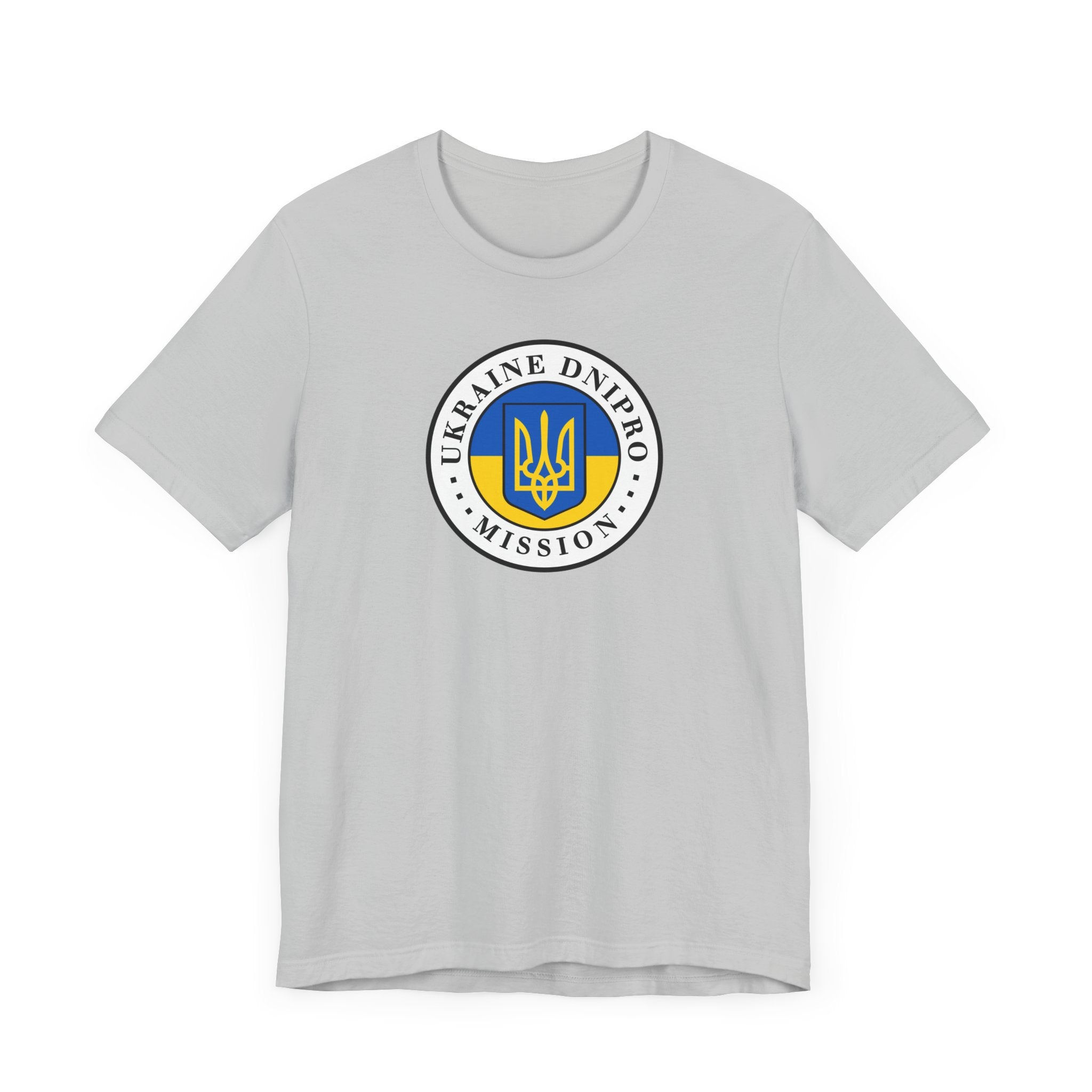 Ukraine Dnipro Mission Flag Logo (White Border) T-shirt - Mission Wishlist - LDS Missionary Gift Store