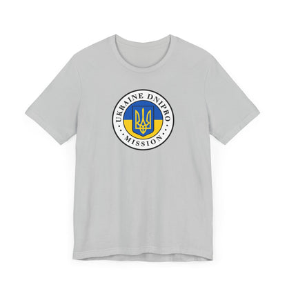 Ukraine Dnipro Mission Flag Logo (White Border) T-shirt - Mission Wishlist - LDS Missionary Gift Store