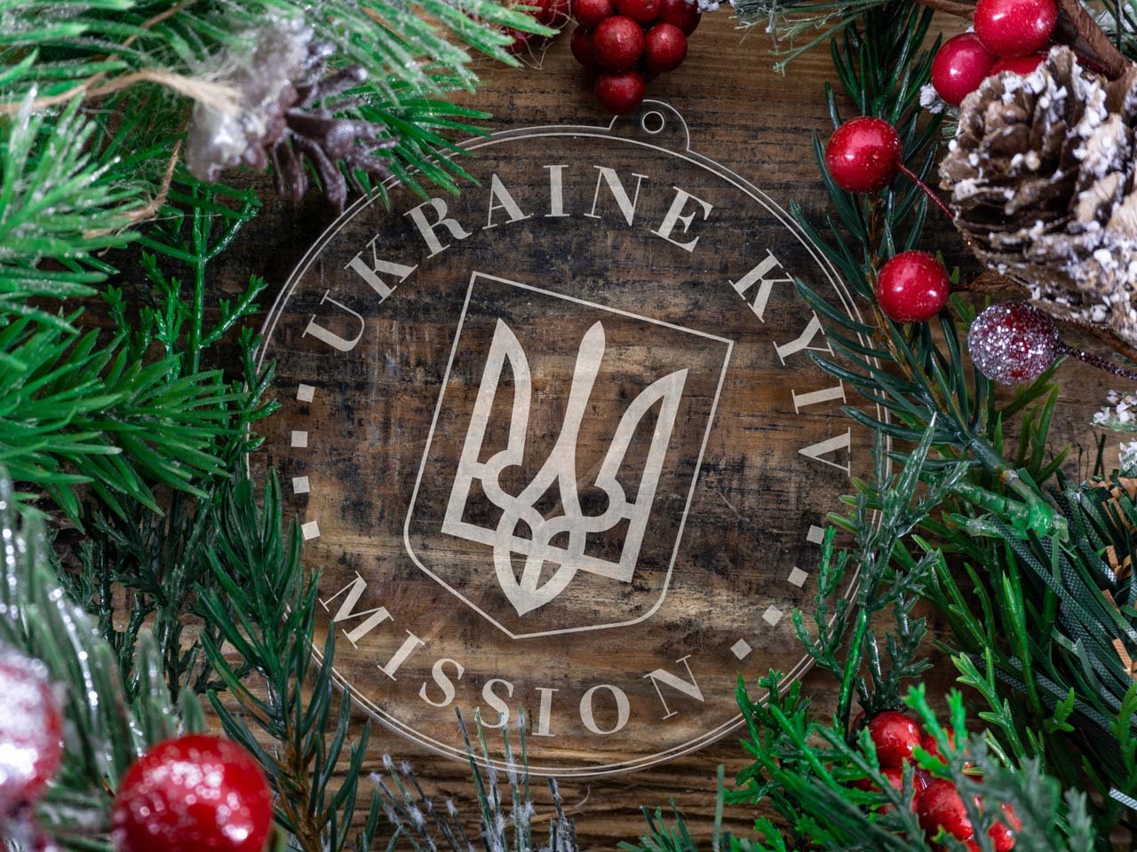 Ukraine Kyiv Mission Christmas Ornament - Latter-Day Saint LDS Missionary Gift - Book of Mormon