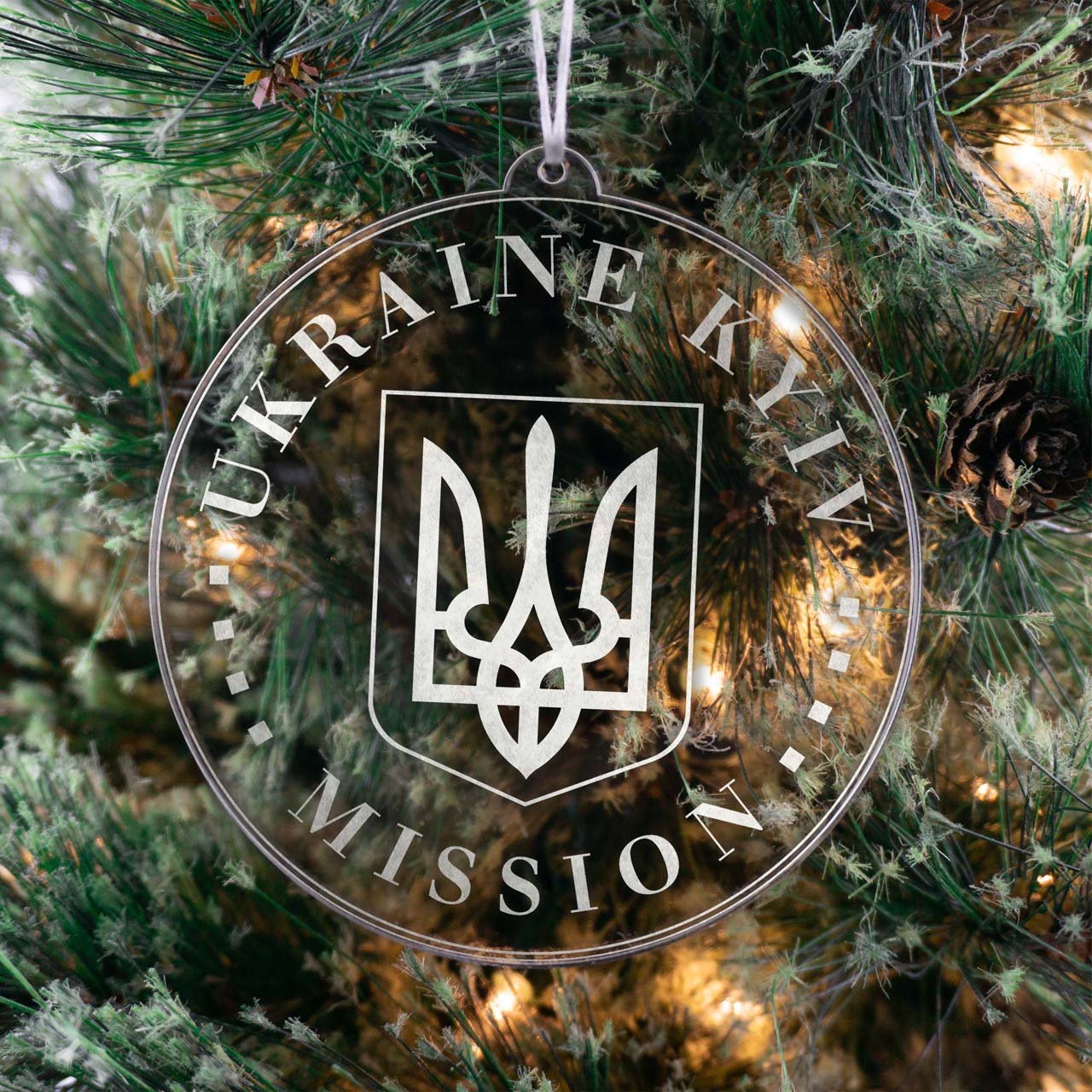Ukraine Kyiv Mission Christmas Ornament - Latter-Day Saint LDS Missionary Gift - Book of Mormon