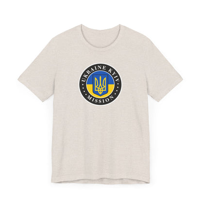 Ukraine Kyiv-Moldova Mission Flag Logo (Black Border) T-shirt - Latter-Day Saint LDS Missionary Gift - Book of Mormon