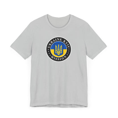 Ukraine Kyiv-Moldova Mission Flag Logo (Black Border) T-shirt - Latter-Day Saint LDS Missionary Gift - Book of Mormon