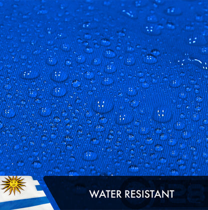G128 Uruguay (Uruguayan) Flag | 3x5 feet | Double Sided Embroidered 210D Indoor/Outdoor, Brass Grommets, Heavy Duty Polyester