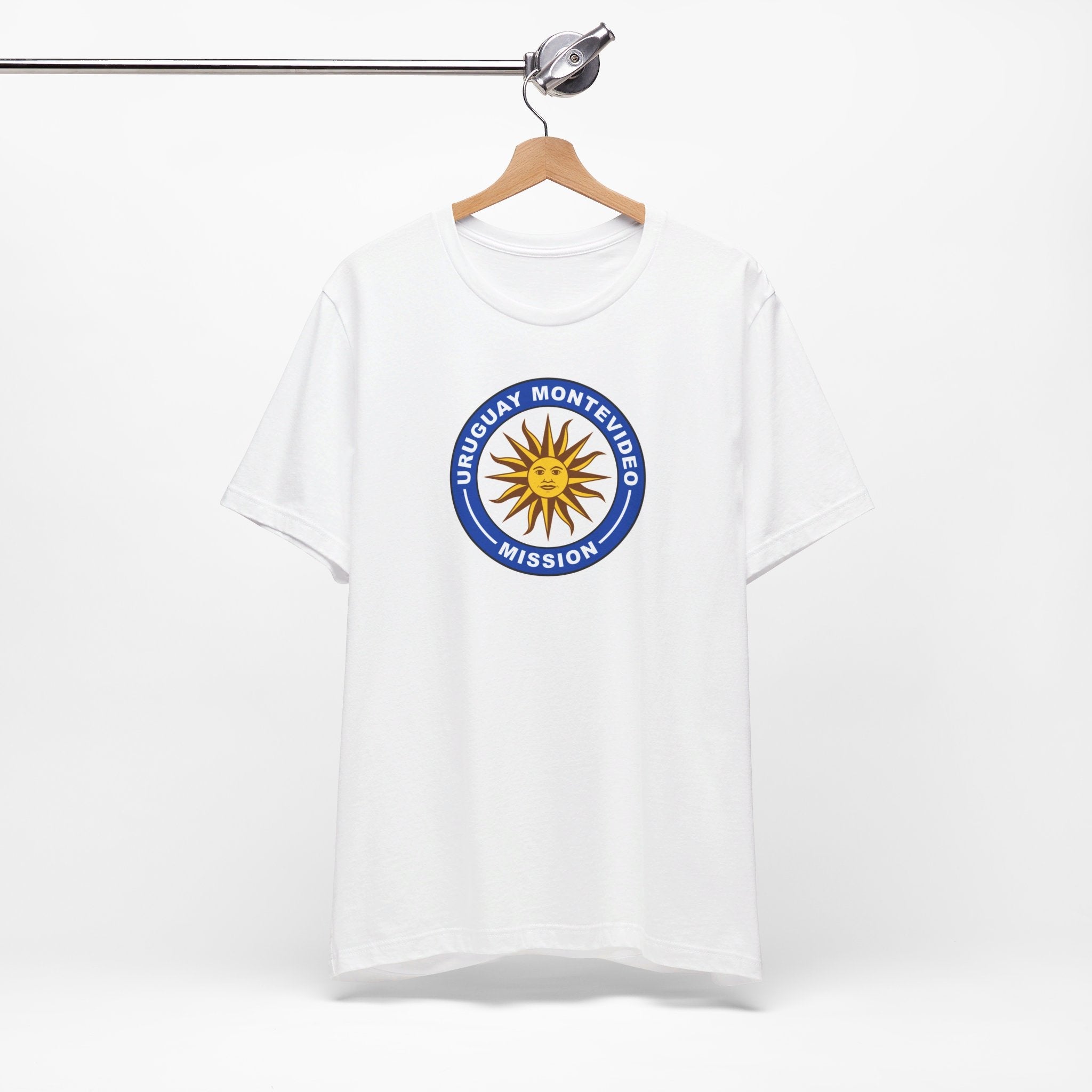 Uruguay Montevideo Mission Circular Flag T-shirt - Latter-Day Saint LDS Missionary Gift - Book of Mormon