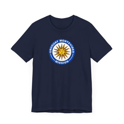 Uruguay Montevideo Mission Circular Flag T-shirt - Latter-Day Saint LDS Missionary Gift - Book of Mormon