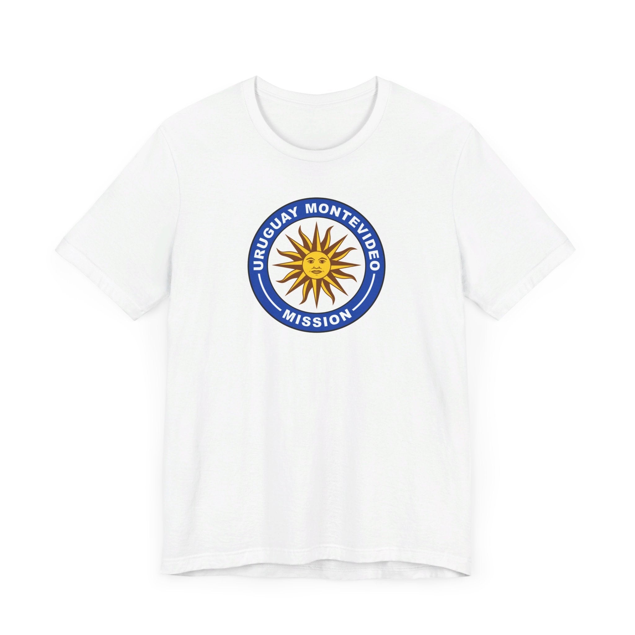 Uruguay Montevideo Mission Circular Flag T-shirt - Latter-Day Saint LDS Missionary Gift - Book of Mormon