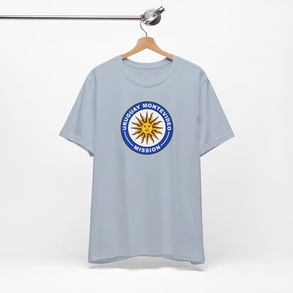 Uruguay Montevideo Mission Circular Flag T-shirt - Latter-Day Saint LDS Missionary Gift - Book of Mormon