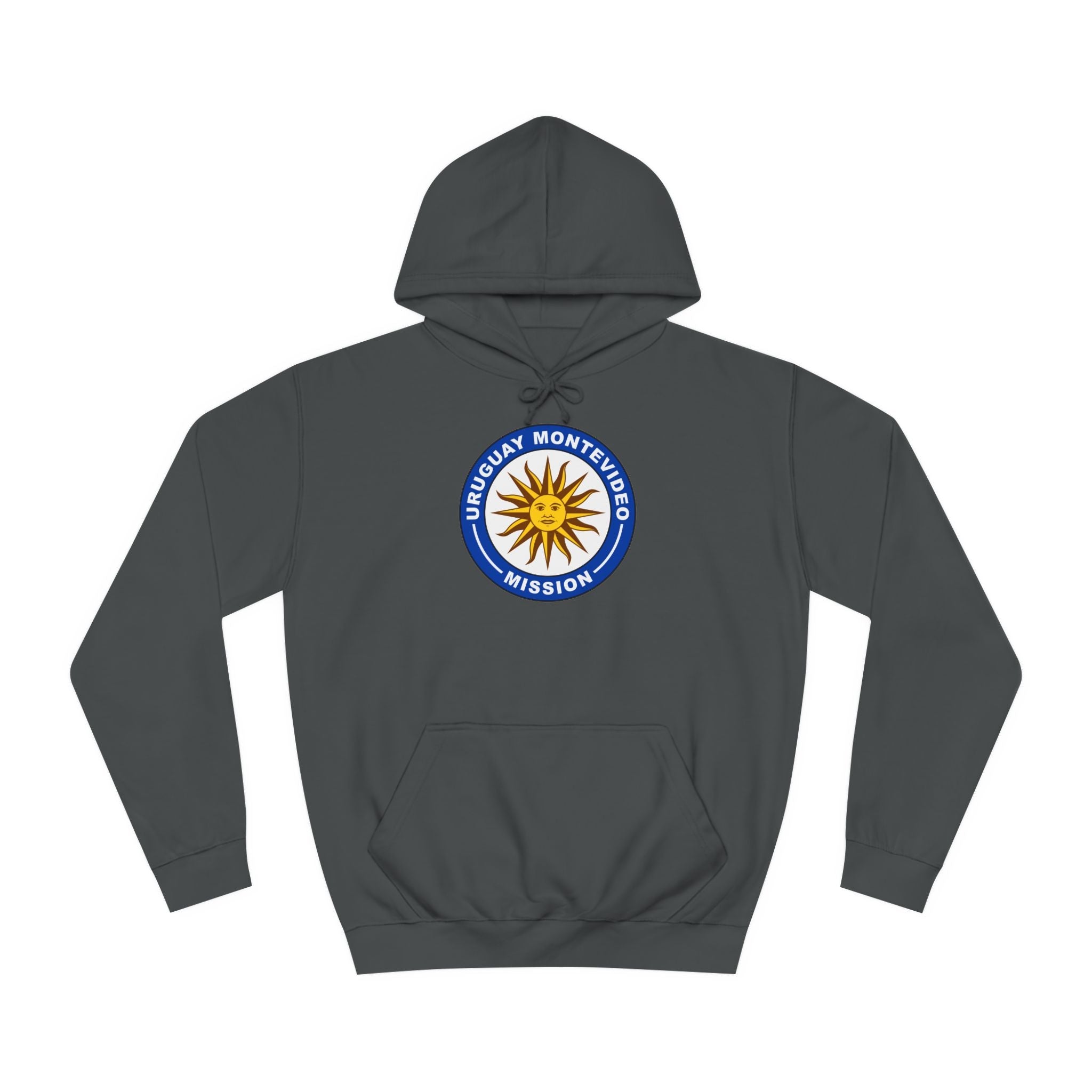 Uruguay Montevideo Mission Flag Logo (Black Border) College Hoodie - Latter-Day Saint LDS Missionary Gift - Book of Mormon