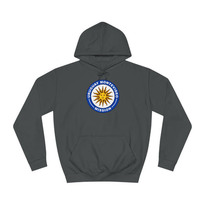 Uruguay Montevideo Mission Flag Logo (Black Border) College Hoodie - Latter-Day Saint LDS Missionary Gift - Book of Mormon