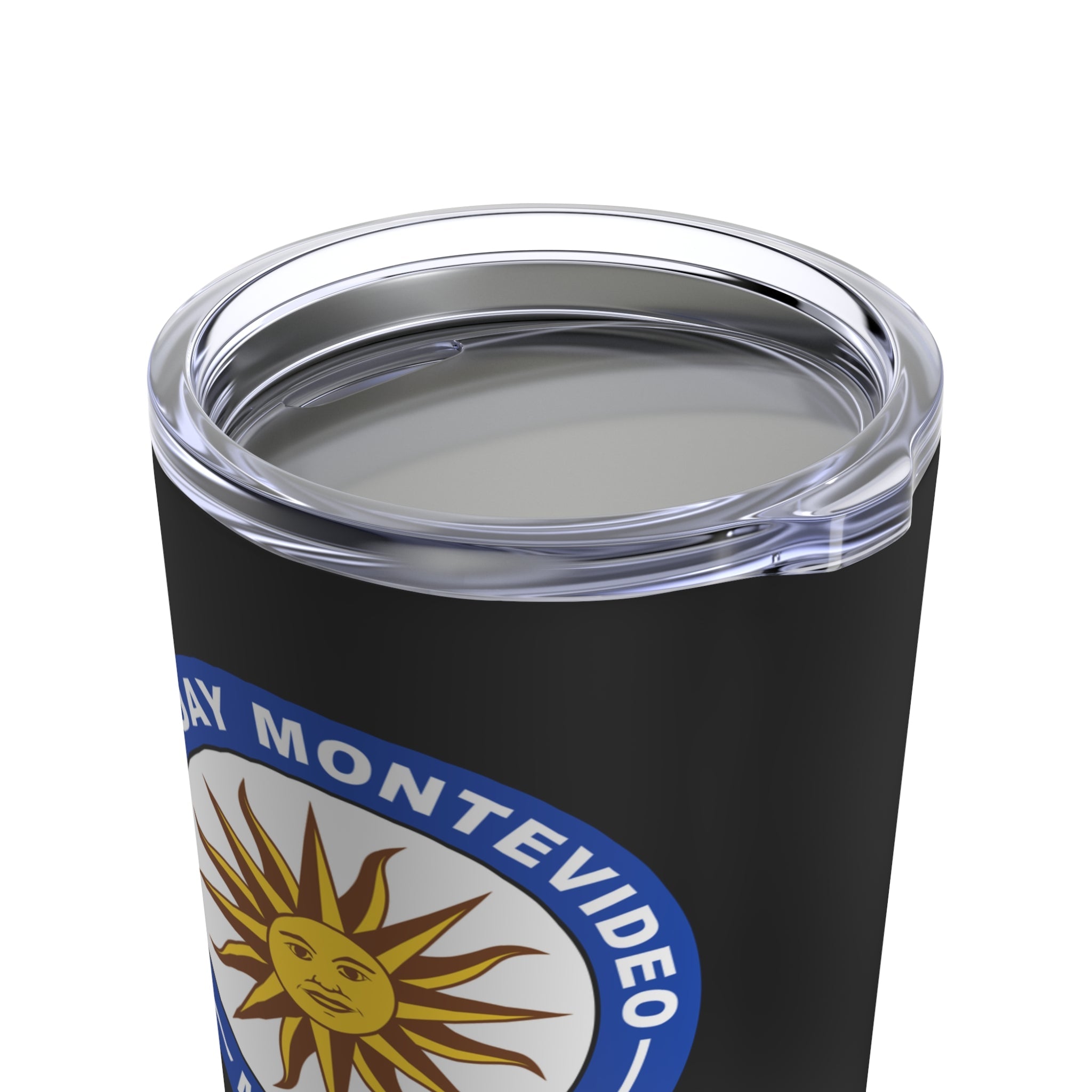 Uruguay Montevideo Mission Flag Logo Tumbler 20oz Black - Latter-Day Saint LDS Missionary Gift - Book of Mormon