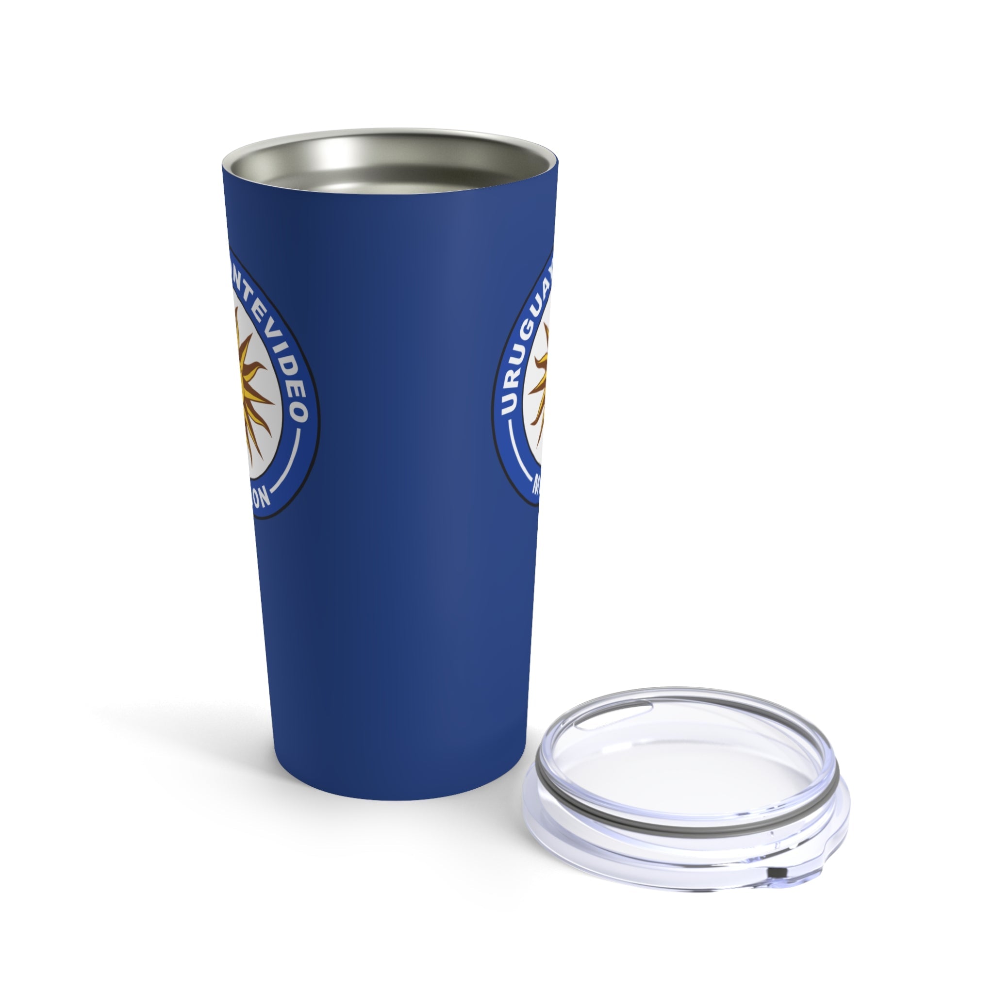 Uruguay Montevideo Mission Flag Logo Tumbler 20oz Blue - Latter-Day Saint LDS Missionary Gift - Book of Mormon