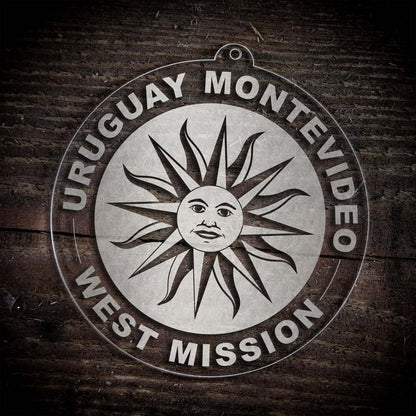 Uruguay Montevideo West Mission Christmas Ornament - Latter-Day Saint LDS Missionary Gift - Book of Mormon